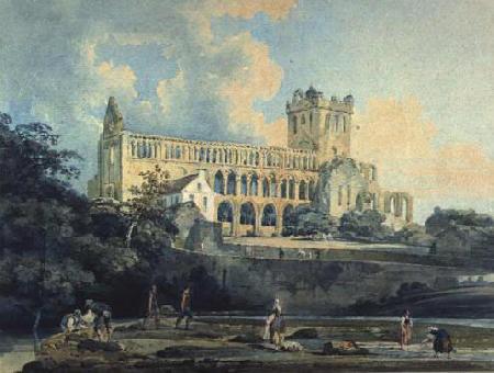 Thomas Girtin Jedburgh Abbey from the River oil painting picture